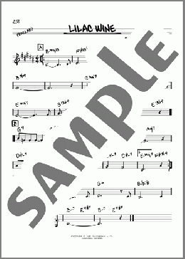 Lilac Wine(James Shelton) 楽譜 その他 ダウンロード