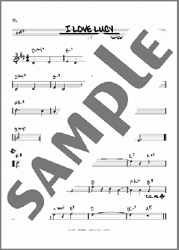 I Love Lucy(Eliot Daniel/Harold Adamson/Eliot Daniel and Harold Adamson) 楽譜 その他 ダウンロード