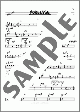 Noblesse(Gerry Mulligan) 楽譜 その他 ダウンロード