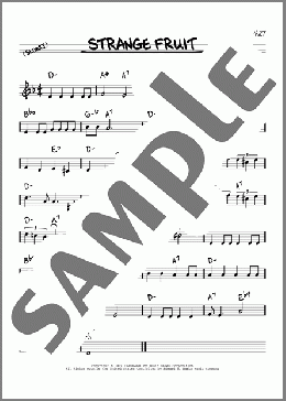 Strange Fruit(Billie Holiday) 楽譜 その他 ダウンロード