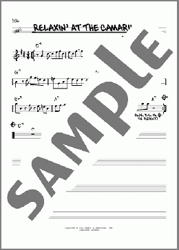 Relaxin' At The Camarillo(Charlie Parker) 楽譜 その他 ダウンロード