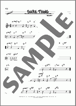 Sure Thing(Jerome Kern/Ira Gershwin/Jerome Kern and Ira Gershwin) 楽譜 その他 ダウンロード