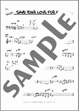 Save Your Love For Me(Buddy Johnson) 楽譜 その他 ダウンロード