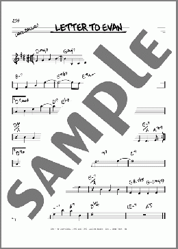 Letter To Evan(Bill Evans) 楽譜 その他 ダウンロード