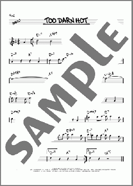 Too Darn Hot(Cole Porter) 楽譜 その他 ダウンロード