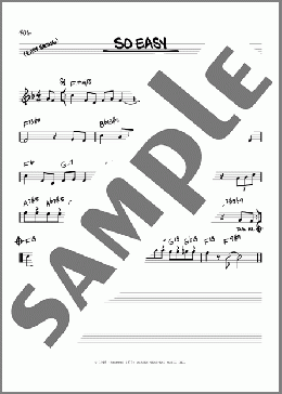 So Easy(Dexter Gordon) 楽譜 その他 ダウンロード