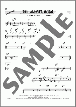 Boy Meets Horn(Irving Mills/Duke Ellington/Rex Stewart) 楽譜 その他 ダウンロード