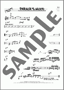 Parker's Mood(Charlie Parker) 楽譜 その他 ダウンロード