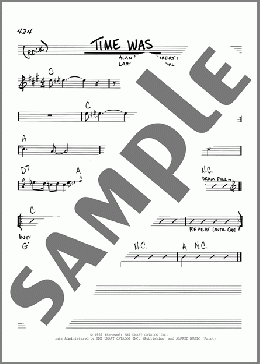 Time Was(Alan Wilson/Adolfo de la Parra/Henry Vestine/Larry Taylor/Robert Hite, Jr.) 楽譜 その他 ダウンロード
