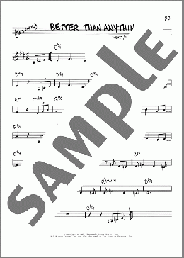 Better Than Anything(David Wheat/William Loughborough) 楽譜 その他 ダウンロード