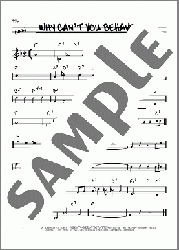 Why Can't You Behave?(Cole Porter) 楽譜 その他 ダウンロード