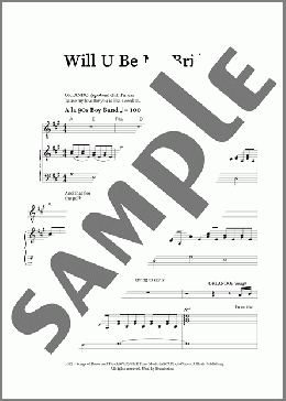 Will U Be My Bride? (from As You Like It)(Shaina Taub) 楽譜 ピアノ & ボーカル ダウンロード