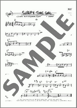 Sleepy Time Gal(Richard Whiting/Raymond Egan/Angelo Lorenzo/Joseph Alden) 楽譜 その他 ダウンロード