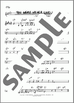 You Were Never Lovelier(Jerome Kern/Johnny Mercer) 楽譜 その他 ダウンロード