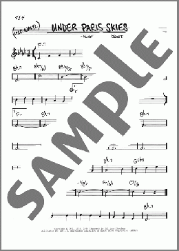 Under Paris Skies(Kim Gannon/Jean Drejac/Hubert Giraud) 楽譜 その他 ダウンロード