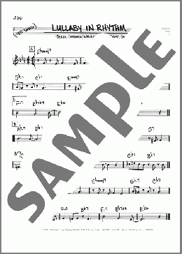 Lullaby In Rhythm(Benny Goodman/Edgar Sampson/Walter Hirsch/Clarence Profit) 楽譜 その他 ダウンロード