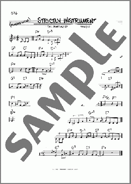 Strictly Instrumental(Sol Marcus/Eddie Seiler/Bennie Benjamin/Edgar Battle) 楽譜 その他 ダウンロード