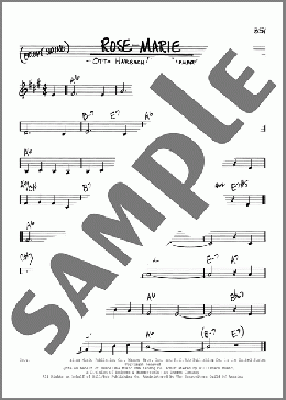 Rose-Marie(Otto Harbach/Rudolf Friml/Oscar Hammerstein II) 楽譜 その他 ダウンロード