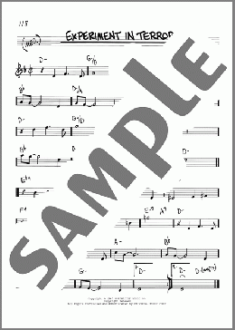 Experiment In Terror(Henry Mancini) 楽譜 その他 ダウンロード