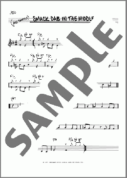 Smack Dab In The Middle(Charles E. Calhoun) 楽譜 その他 ダウンロード