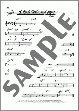 I Just Found Out About Love(Jimmy McHugh/Harold Adamson) 楽譜 その他 ダウンロード