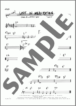 Lost In Meditation(Juan Tizol/Irving Mills/Duke Ellington/Lou Singer) 楽譜 その他 ダウンロード