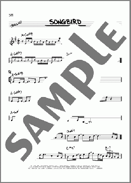 Songbird(Kenny G) 楽譜 その他 ダウンロード