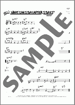 What Can I Say After I Say I'm Sorry(Abe Lyman) 楽譜 その他 ダウンロード