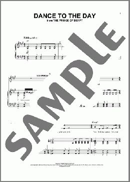 Dance To The Day (from The Prince Of Egypt: A New Musical)(Stephen Schwartz) 楽譜 ピアノ & ボーカル ダウンロード