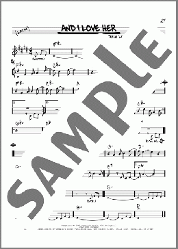 And I Love Her(The Beatles) 楽譜 その他 ダウンロード