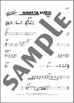 Mania De Maria(Maria Toledo) 楽譜 その他 ダウンロード