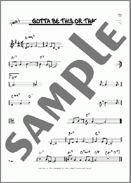 Gotta Be This Or That(Benny Goodman and His Orchestra) 楽譜 その他 ダウンロード