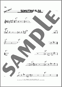 Somethin' Else(Miles Davis) 楽譜 その他 ダウンロード