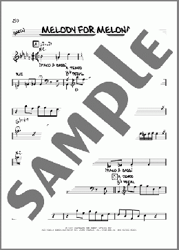 Melody For Melonae(Jackie McLean) 楽譜 その他 ダウンロード