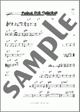 Fugue For Tinhorns(Frank Loesser) 楽譜 その他 ダウンロード
