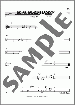 Some Sunday Morning(Ted Koehler/Ray Heindorf/M.K. Jerome) 楽譜 その他 ダウンロード