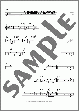 A Swingin' Safari(Billy Vaughn) 楽譜 その他 ダウンロード