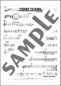 Ticket To Ride(The Beatles) 楽譜 その他 ダウンロード