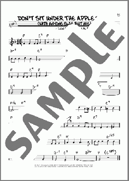 Don't Sit Under The Apple Tree (With Anyone Else But Me)(Charlie Tobias) 楽譜 その他 ダウンロード