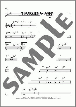 I Married An Angel(Lorenz Hart/Rodgers & Hart/Richard Rodgers) 楽譜 その他 ダウンロード