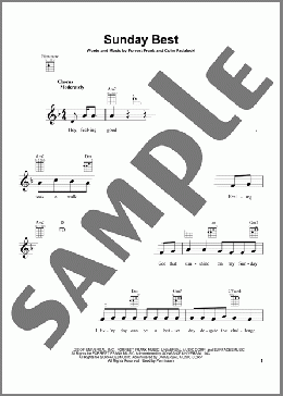 Sunday Best(Surfaces) 楽譜 ウクレレ（弾き語り） ダウンロード