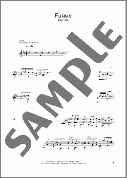 Fugue In E-Flat Major, BWV 998(Johann Sebastian Bach) 楽譜 ギター（その他） ダウンロード