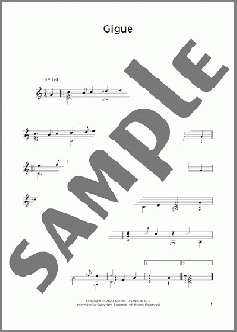 Gigue(Jan Antonin Losey) 楽譜 ギター（その他） ダウンロード