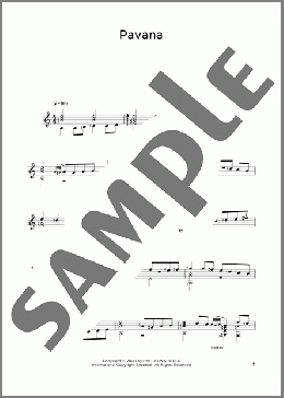 Pavana(Gaspar Sanz) 楽譜 ギター（その他） ダウンロード