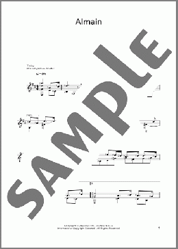 Almain(Henry Purcell) 楽譜 ギター（その他） ダウンロード