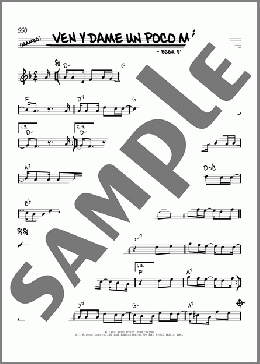 Ven Y Dame Un Poco Mas(Bebu Silvetti) 楽譜 その他 ダウンロード