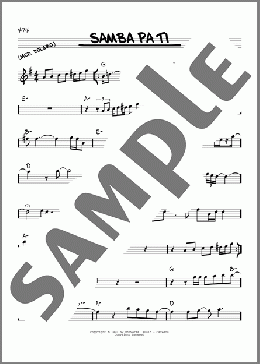 Samba Pa Ti(Santana) 楽譜 その他 ダウンロード