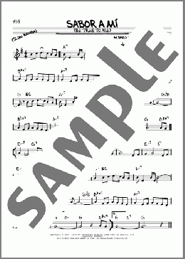 Sabor A Mi (Be True To Me)(Alvaro Carrillo/Mel Mitchell) 楽譜 その他 ダウンロード