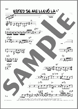 Usted Se Me Llevo La Vida(Fabio Salgado/Donato Poveda Lopez) 楽譜 その他 ダウンロード