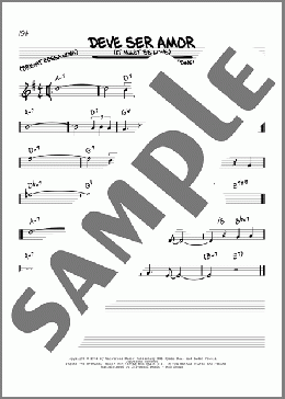 Deve Ser Amor(Baden Powell/Vinicius de Moraes) 楽譜 その他 ダウンロード
